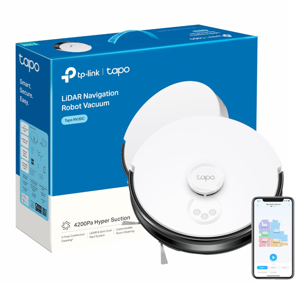 Tapo RV50 Pro Omni 15000Pa Robot Vacuum Cleaner with Mop, All in One Dock