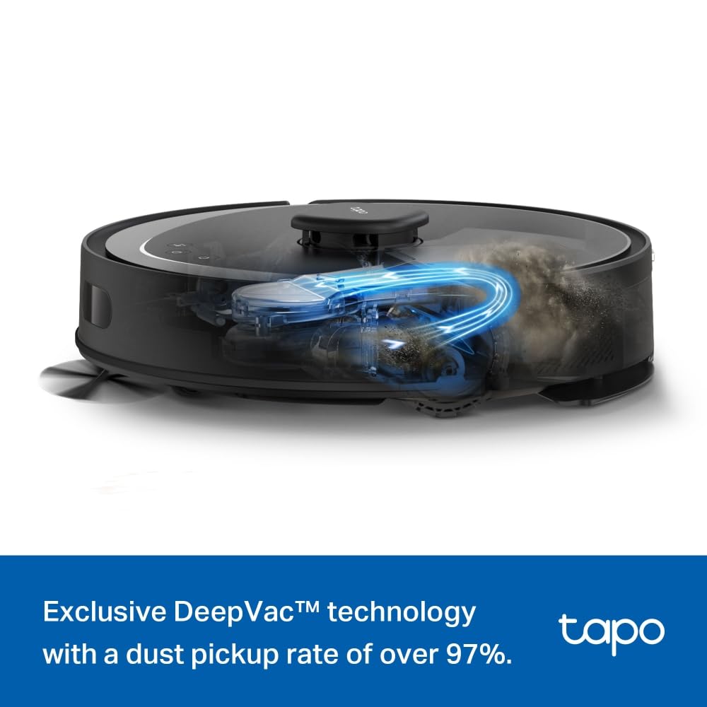 Tapo RV50 Pro Omni 15000Pa Robot Vacuum Cleaner with Mop, All in One Dock