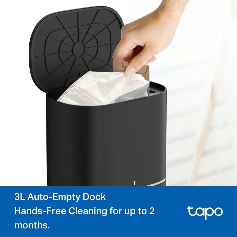 Tapo RV50 Pro Omni 15000Pa Robot Vacuum Cleaner with Mop, All in One Dock