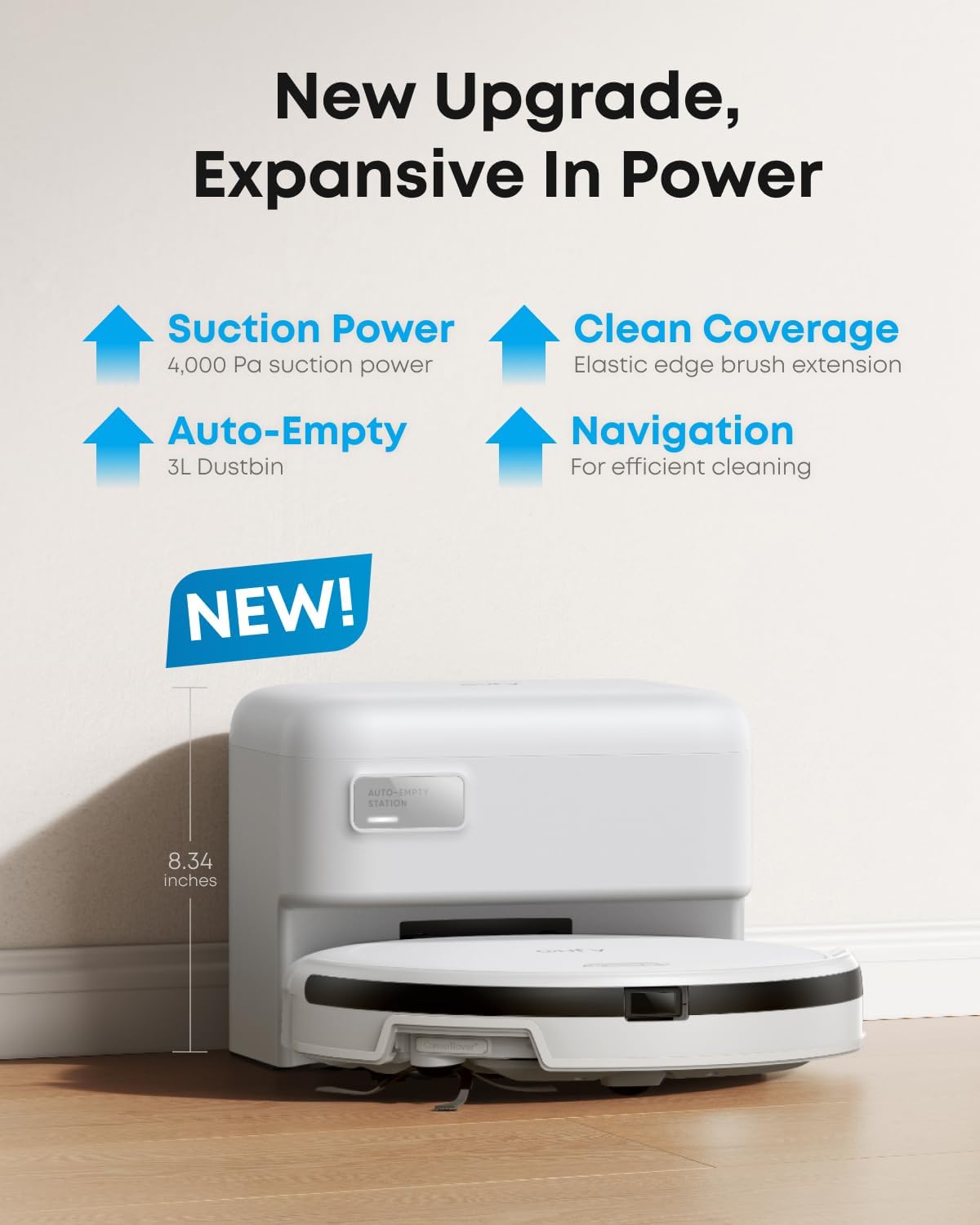 eufy Robot Vacuum Cleaner, C10, Self Emptying,8 Weeks Hands Free