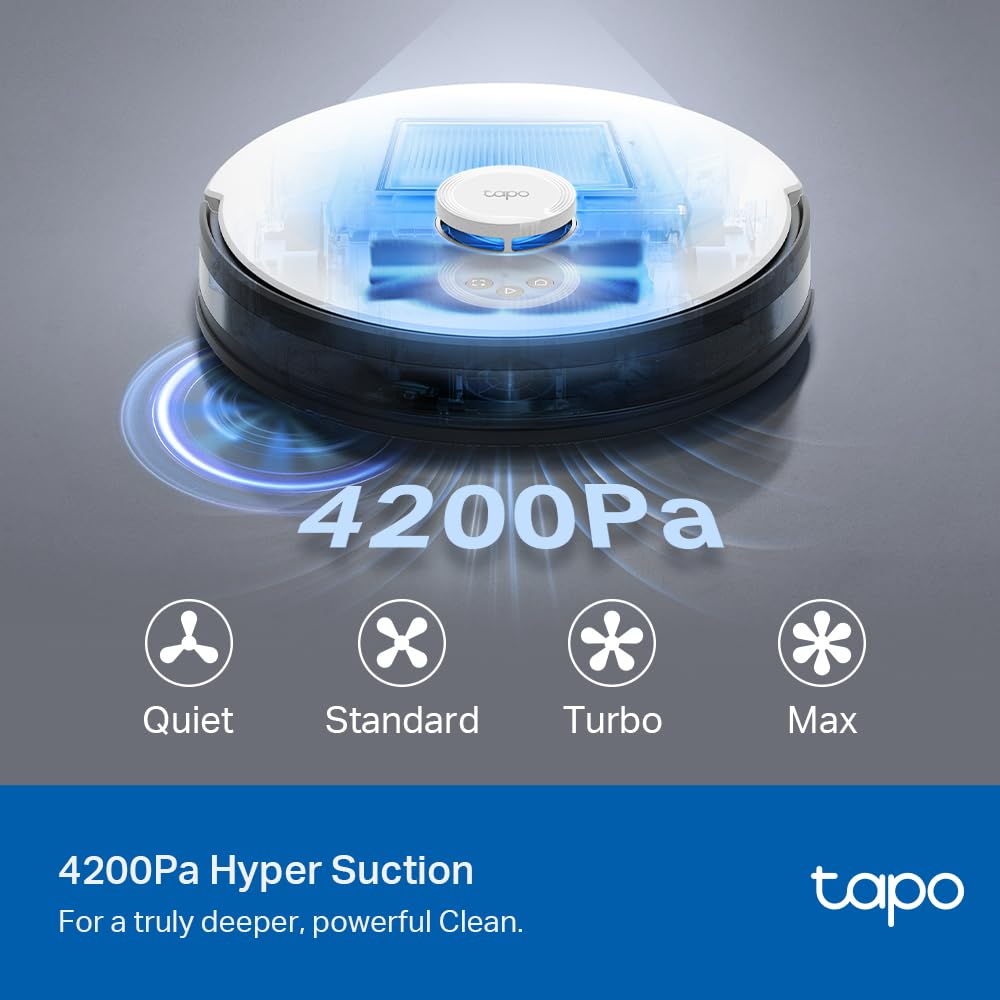 Tapo RV50 Pro Omni 15000Pa Robot Vacuum Cleaner with Mop, All in One Dock