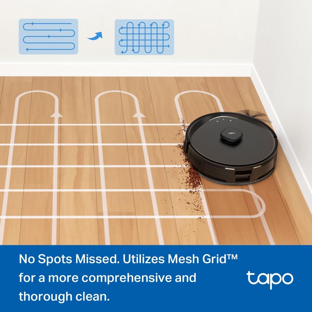 Tapo RV50 Pro Omni 15000Pa Robot Vacuum Cleaner with Mop, All in One Dock