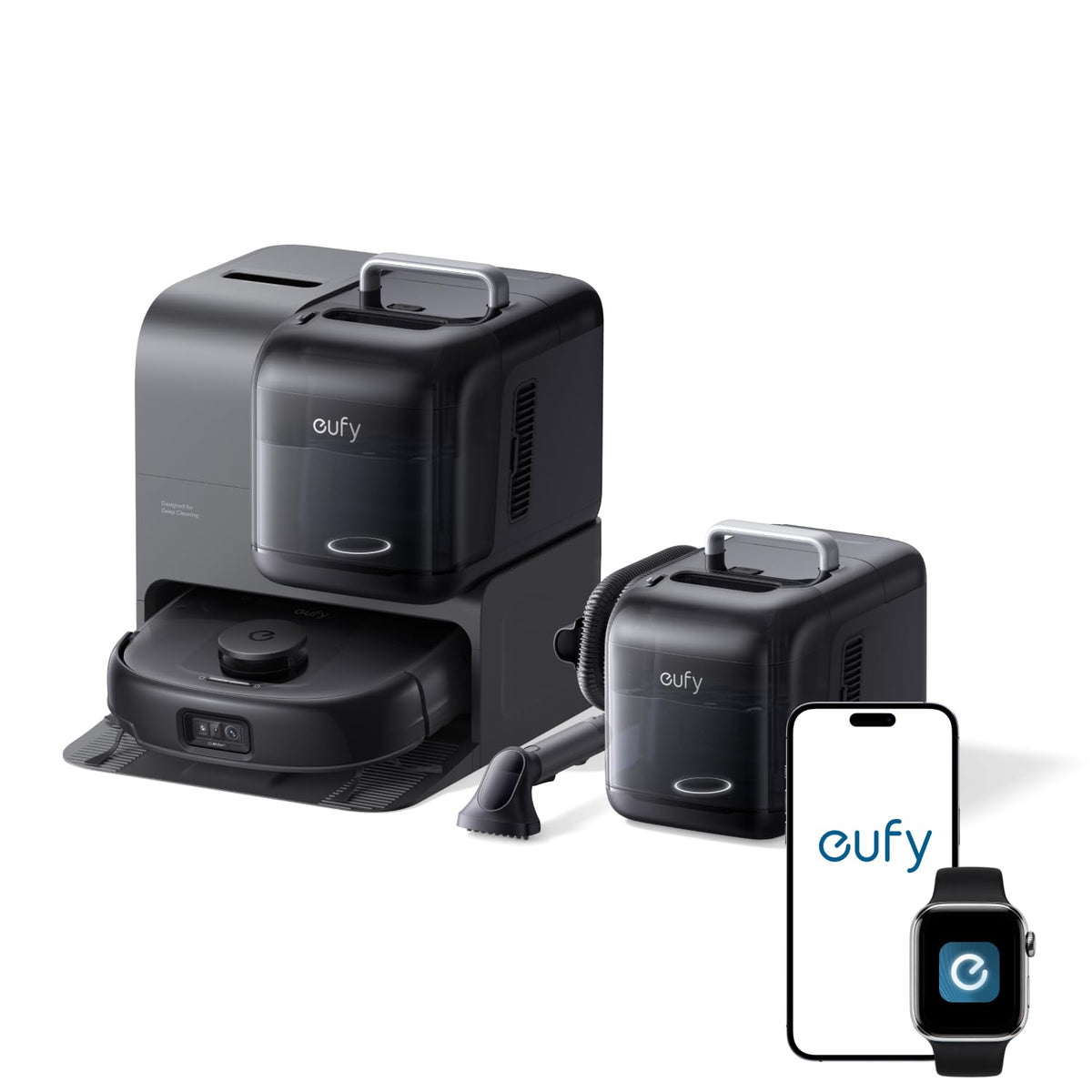 eufy C28 Omni, Robot Vacuum Cleaner with Mop,HydroJet Self Clean Roller Mop