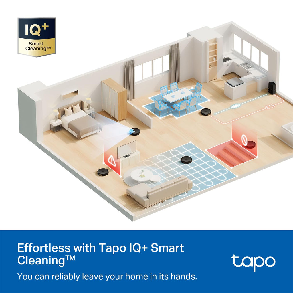 Tapo RV50 Pro Omni 15000Pa Robot Vacuum Cleaner with Mop, All in One Dock