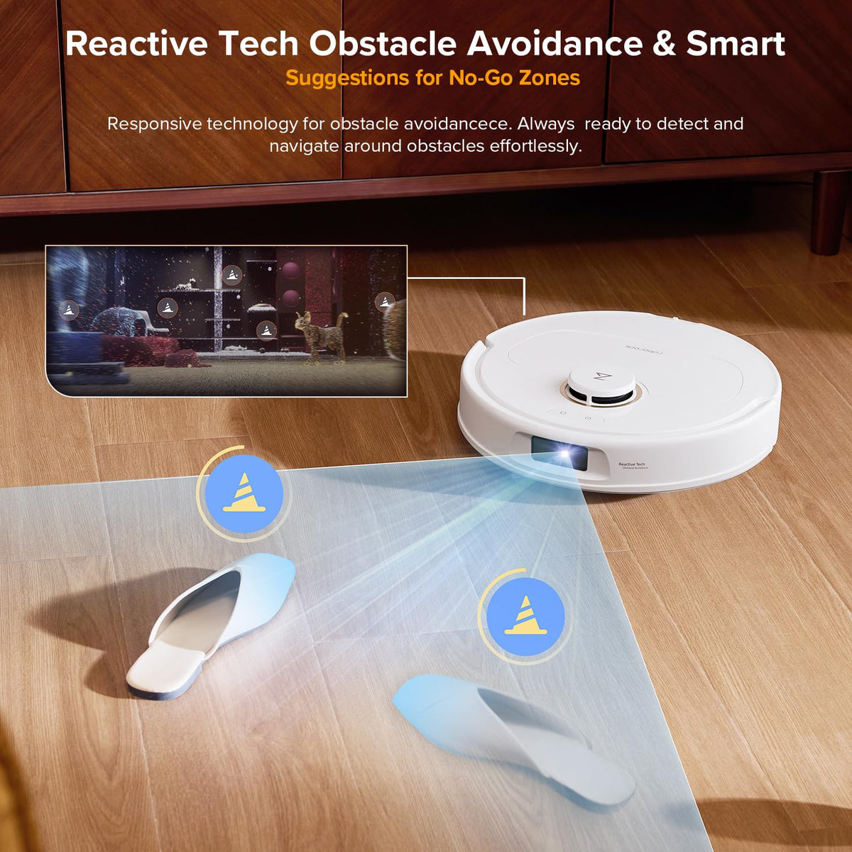 roborock Qrevo S Pro Robot Vacuum Cleaner with Mop, 18,500 Pa Suction