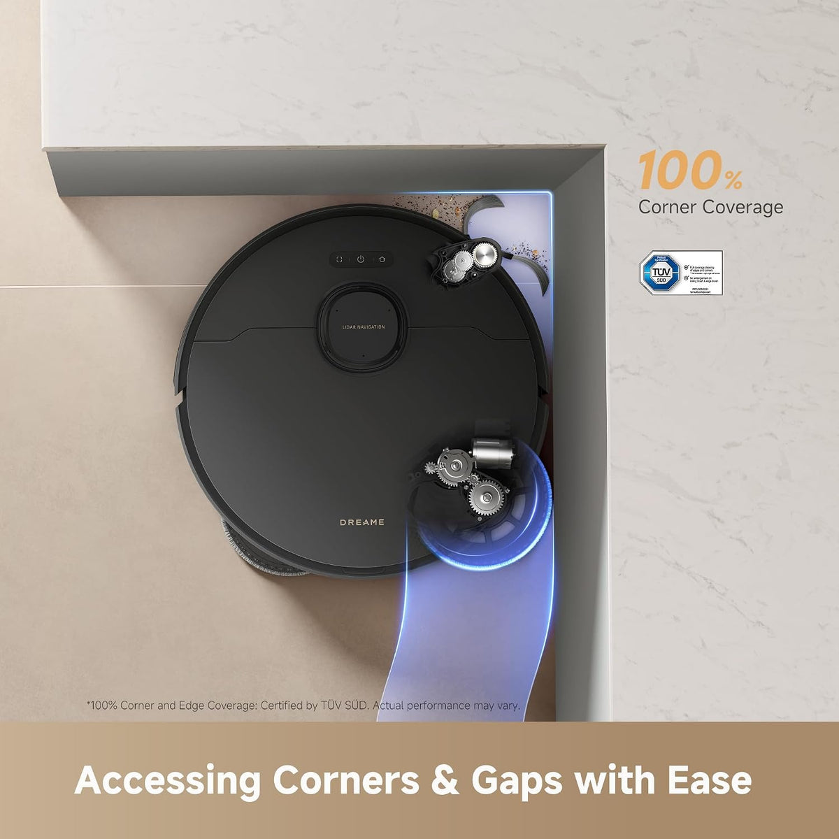 dreame L50s Pro Ultra Robot Vacuum and Mop with 100°C Mop Self-Cleaning