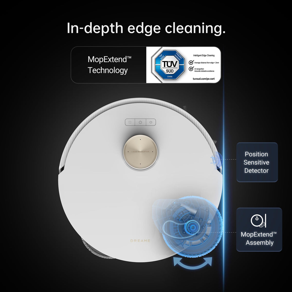 dreame L50s Pro Ultra Robot Vacuum and Mop with 100°C Mop Self-Cleaning