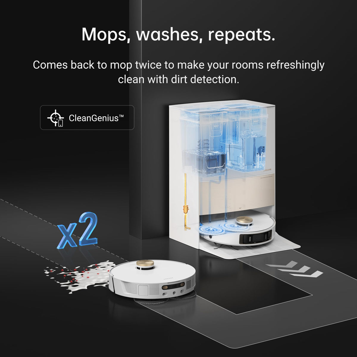 dreame L50s Pro Ultra Robot Vacuum and Mop with 100°C Mop Self-Cleaning