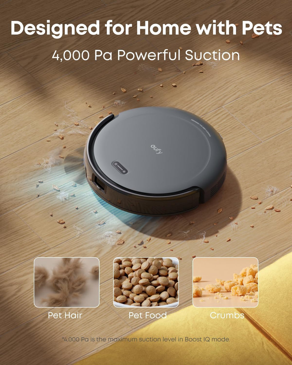eufy Robot Vacuum Cleaner, C10, Self Emptying,8 Weeks Hands Free