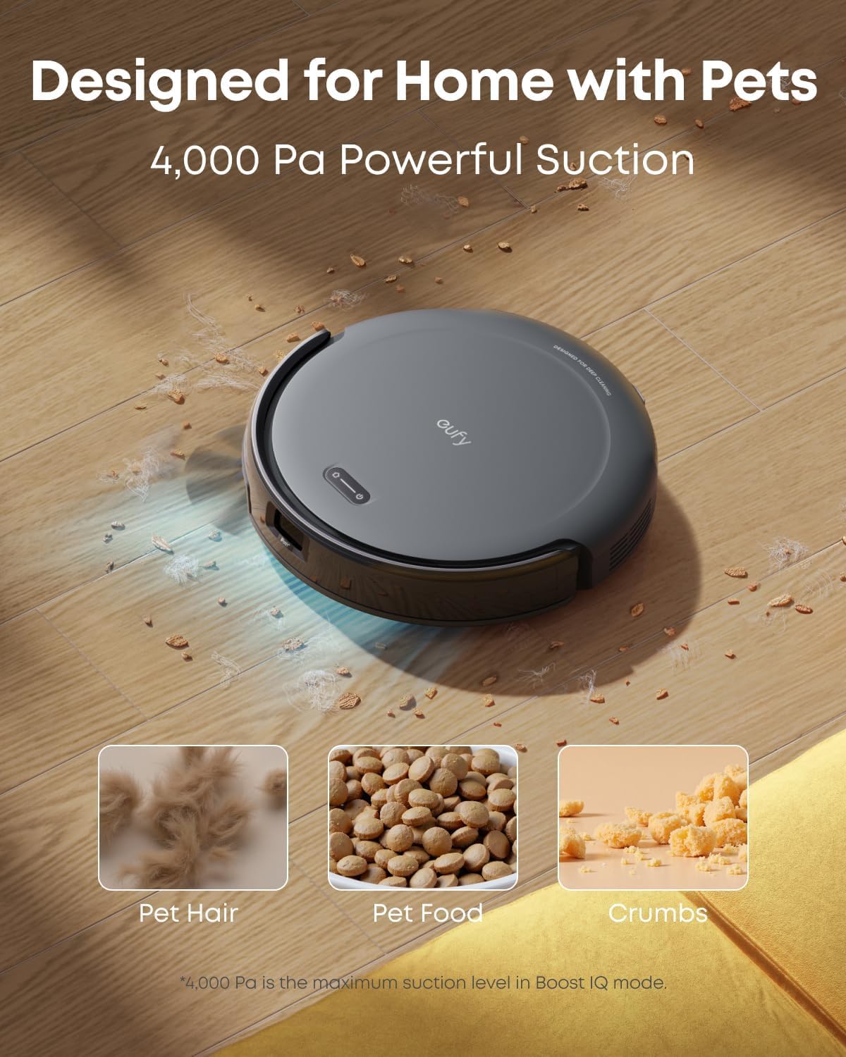 eufy Robot Vacuum Cleaner, C10, Self Emptying,8 Weeks Hands Free