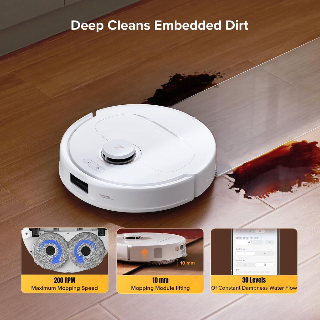 roborock Qrevo S Pro Robot Vacuum Cleaner with Mop, 18,500 Pa Suction