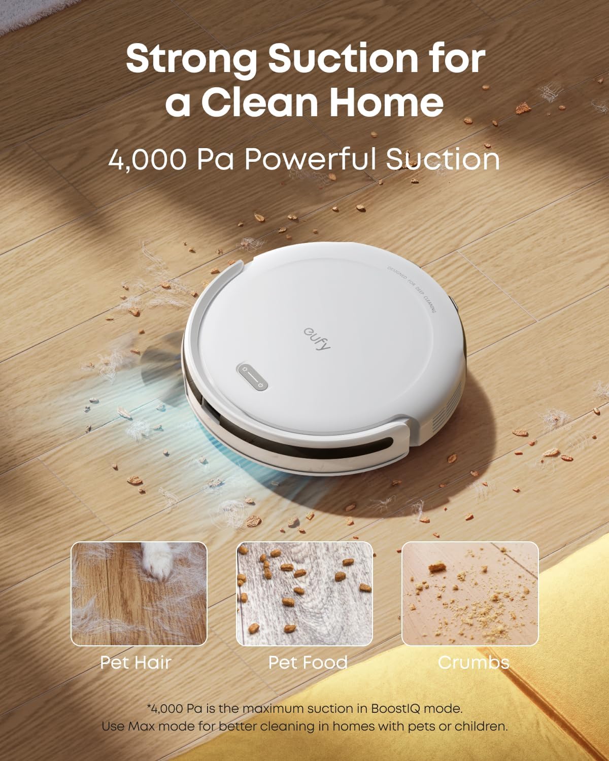 eufy Robot Vacuum Cleaner, C10, Self Emptying,8 Weeks Hands Free