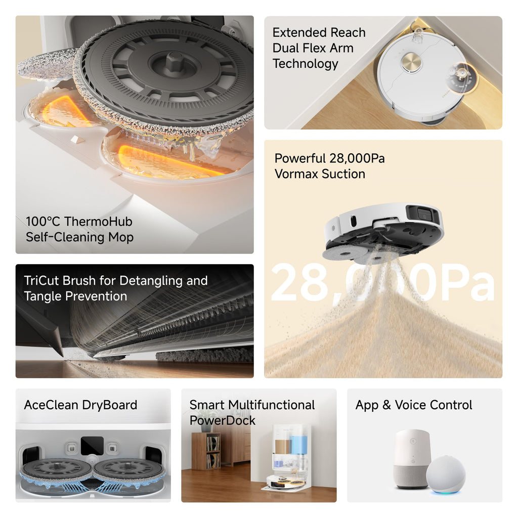 dreame L50s Pro Ultra Robot Vacuum and Mop with 100°C Mop Self-Cleaning